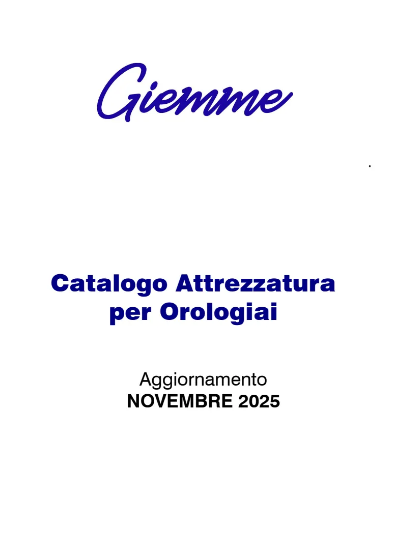 Copertina catalogo attrezzatura Giemme